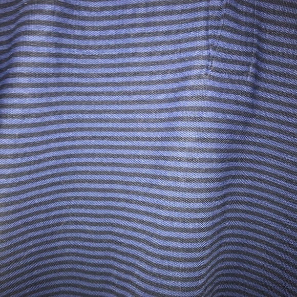 MEN’S Uniqlo blue stripped polo shirt - Picture 5 of 7